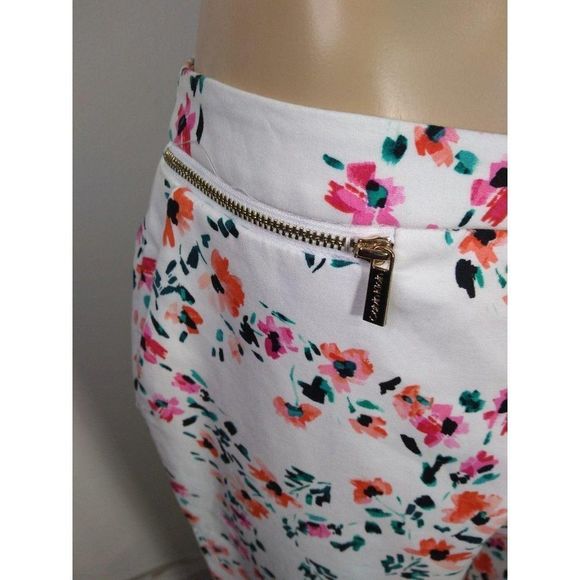 Calvin Klein Pants Floral Printed Side Pockets 8 - Picture 5 of 9